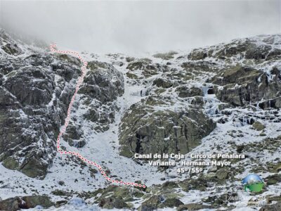 CORREDOR GANDALF EN PEÑALARA, UN CLÁSICO DE ALPINISMO INVERNAL