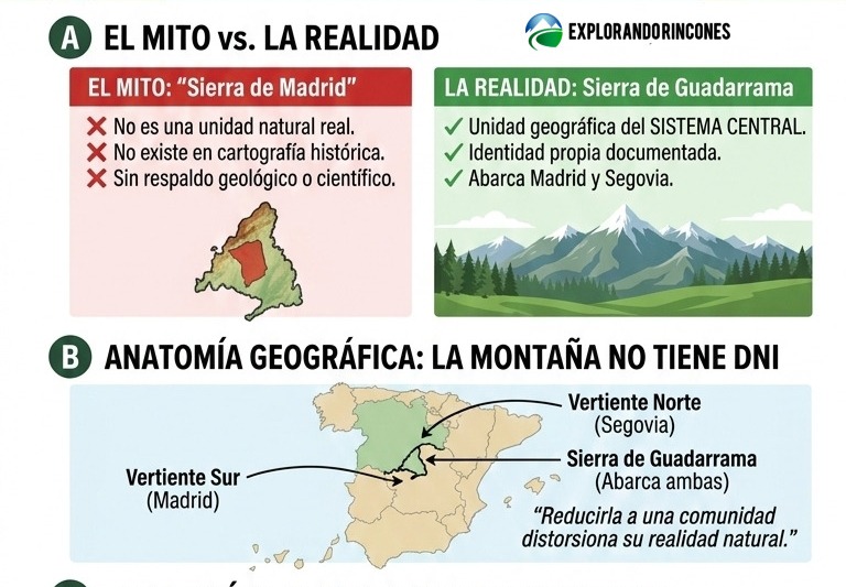 ¿Existe la Sierra de Madrid? No: por qué es un error muy extendido 2 ¿Existe la Sierra de Madrid? No: por qué es un error muy extendido
