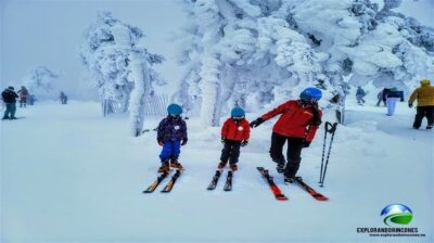 ir a esquiar con niños
